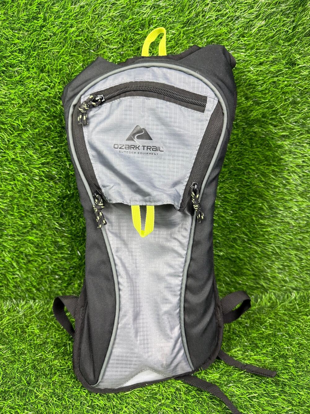 Ozark Trail 2L Hydration Backpack Water Bladder Hiking Cycling Black Gray New